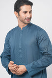 Men's Panjabi: Opt White, Tobaco Brown & Timber Green