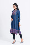 Women's Ethnic Kurta : Blue Depth Printed & Chocolate Truffle Printed