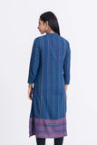 Women's Ethnic Kurta : Blue Depth Printed & Chocolate Truffle Printed