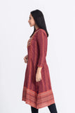 Women's Ethnic Kurta : Blue Depth Printed & Chocolate Truffle Printed