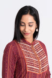 Women's Ethnic Kurta : Blue Depth Printed & Chocolate Truffle Printed