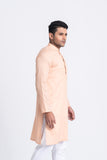 Men's Panjabi: Opt White, Water Leaf & Brandy