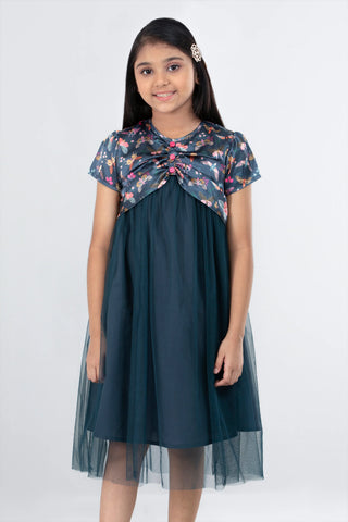 Girl's Dress : Navy (2-8 years)