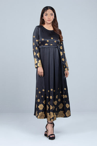 Women's Long Dress : Black