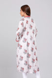 Women's Ethnic Kurta : Ashes of Roses Printed & Lilac Breeze Printed