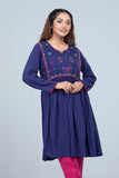 Women Ethnic Kurti : Blue Depth & Chilli Pepper