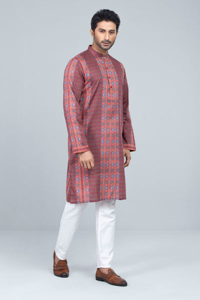 Men's Panjabi : Persian Plum