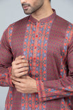 Men's Panjabi : Persian Plum