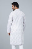 Men's Panjabi : Citrine White & Jet Black