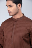 Men's Panjabi : White, Chocolate & Black