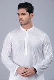 Men's Panjabi : White, Chocolate & Black