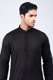 Men's Panjabi : White, Chocolate & Black