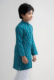 Boy's Panjabi : Green Printed & Floral Blue (0-15 Years)