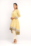 Women's Lawn Kurta : Sunny Lime & Off White