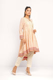 Women's Lawn Kurta : Sunny Lime & Off White