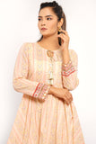 Women's Lawn Kurta : Sunny Lime & Off White