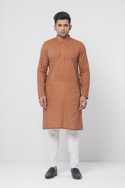 Men's  Panjabi : Brown