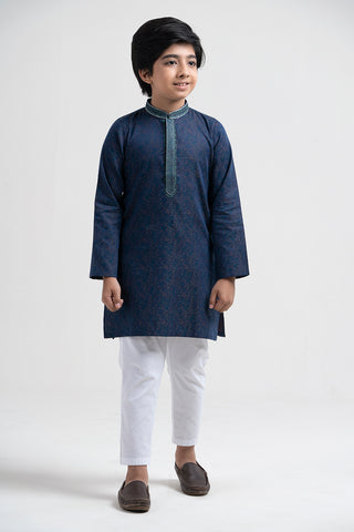 Boy's Panjabi : Navy Blue & Naval (0-15 Years)