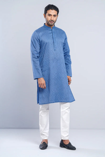 Men's Panjabi : Persian Blue