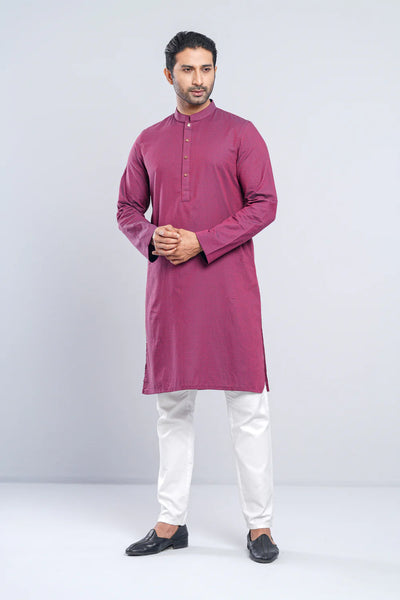 Men's Panjabi : Falu Red