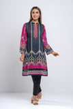 Women's Lawn Kurta -  Maroon & Jet Black