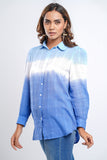 Women's Casual Shirt : Ombre Blue