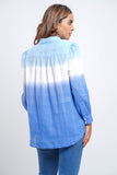 Women's Casual Shirt : Ombre Blue