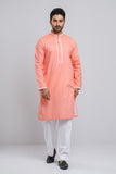 Men's Panjabi : Lilac, Harvest Gold & Apricot Peach