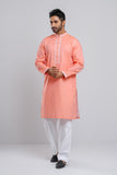 Men's Panjabi : Lilac, Harvest Gold & Apricot Peach