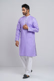 Men's Panjabi : Lilac, Harvest Gold & Apricot Peach