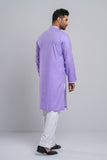 Men's Panjabi : Lilac, Harvest Gold & Apricot Peach