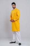 Men's Panjabi : Lilac, Harvest Gold & Apricot Peach