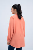 Women's Casual Shirt : Orange & Olive