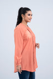 Women's Casual Shirt : Orange & Olive