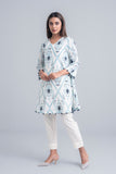 Women's Lawn Kurta - Red & Off White