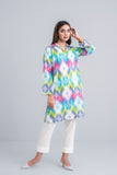 Women's Lawn Kurta -  Green Ikat