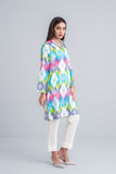 Women's Lawn Kurta -  Green Ikat