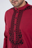 Men's Panjabi : Wine & Fiord