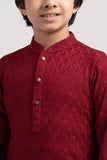 Boy's Panjabi : Maroon (0-15 Years)