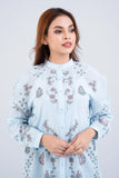 Relaxed Fit Georgette Floral Women's  Casual : Sky Blue Printed