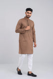 Men's Panjabi : Dk Tobakko Brown