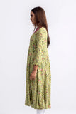 Women's Ethnic Kurta : Going Green Printed & Placid Blue Printed