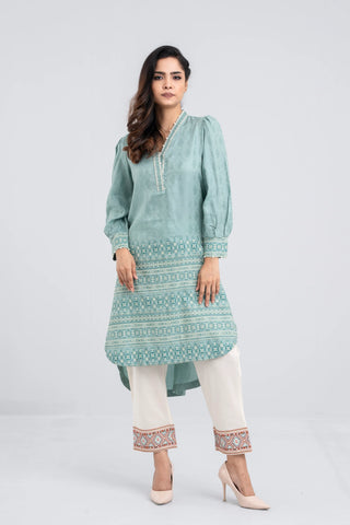 Women's Ethnic Kurta : Glade Green