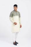 Men's Panjabi (slim Fit) : Palm Leaf