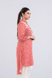 Women's Embroidered Viscose Ethnic Kurti with Shirt Collar