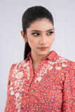 Women's Embroidered Viscose Ethnic Kurti with Shirt Collar