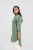 Women's Embroidered Viscose Ethnic Kurti with Shirt Collar