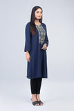 WOMEN'S ETHNIC KURTA : Red & Navy