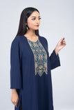 WOMEN'S ETHNIC KURTA : Red & Navy