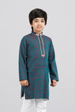 Boys Panjabi ( 0 - 15 Years )  : Sea Green & Black